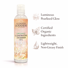 Load image into Gallery viewer, Organic Shimmer Oil – Illuminating Body Oil in 5 Shades for Radiant Glow & Deep Hydration