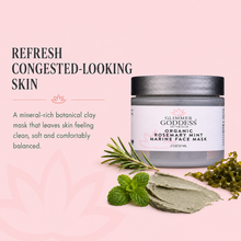 Load image into Gallery viewer, Organic Rosemary Mint Algae Face Mask for Acne & Rosacea