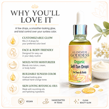 Load image into Gallery viewer, Organic Self Tan Drops – Fast Glow