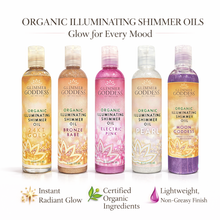 Load image into Gallery viewer, Organic Shimmer Oil – Illuminating Body Oil in 5 Shades for Radiant Glow & Deep Hydration