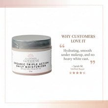 Load image into Gallery viewer, Organic Triple Action Daily Face Cream SPF 30