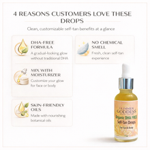 Load image into Gallery viewer, Organic DHA-Free Tanning Drops – Gradual Glow with No Chemical Smell