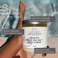 Load image into Gallery viewer, Organic Dead Sea Salt Body Scrub – Exfoliates, Detoxifies & Firms Skin
