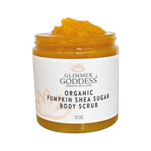 Load image into Gallery viewer, Organic Pumpkin Shea Sugar Body Scrub – Fall Scented Exfoliator