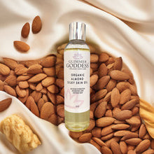 Load image into Gallery viewer, Organic Sweet Almond Silky Skin Oil – 48 Hour Hydration