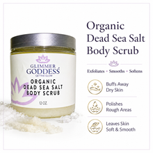 Load image into Gallery viewer, Organic Dead Sea Salt Body Scrub – Exfoliates, Detoxifies & Firms Skin