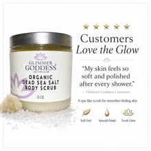 Load image into Gallery viewer, Organic Dead Sea Salt Body Scrub – Exfoliates, Detoxifies & Firms Skin