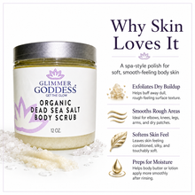 Load image into Gallery viewer, Organic Dead Sea Salt Body Scrub – Exfoliates, Detoxifies & Firms Skin