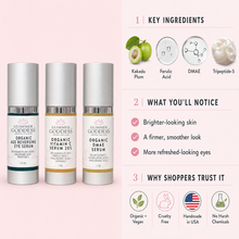 Load image into Gallery viewer, Organic Anti-Aging Trio – Vitamin C &amp; Firming Serums
