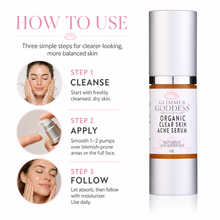 Load image into Gallery viewer, Organic Acne Serum – Oil Control &amp; Pore Clearing Treatment

