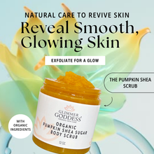 Load image into Gallery viewer, Organic Pumpkin Shea Sugar Body Scrub – Fall Scented Exfoliator
