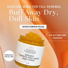 Load image into Gallery viewer, Organic Pumpkin Shea Sugar Body Scrub – Fall Scented Exfoliator

