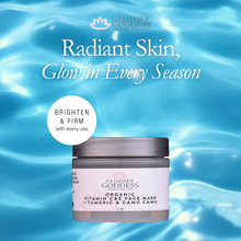 Load image into Gallery viewer, Organic Tumeric Vitamin C &amp; E Brightening &amp; Tightening Face Mask - 2 oz.
