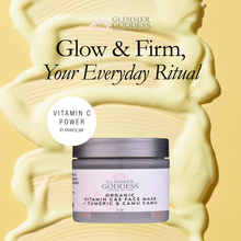 Load image into Gallery viewer, Organic Tumeric Vitamin C &amp; E Brightening &amp; Tightening Face Mask - 2 oz.
