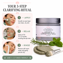 Load image into Gallery viewer, Organic Rosemary Mint Algae Face Mask for Acne &amp; Rosacea
