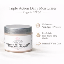 Load image into Gallery viewer, Organic Triple Action Daily Face Cream SPF 30
