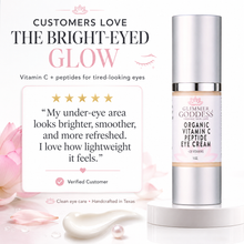 Load image into Gallery viewer, Organic Vitamin C Eye Serum – Peptide Treatment for Dark Circles
