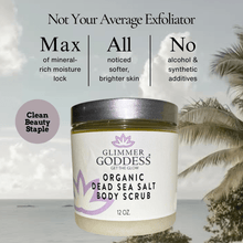 Load image into Gallery viewer, Organic Dead Sea Salt Body Scrub – Exfoliates, Detoxifies &amp; Firms Skin
