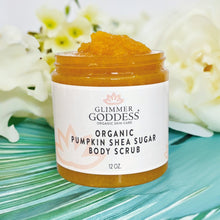 Load image into Gallery viewer, Organic Pumpkin Shea Sugar Body Scrub – Fall Scented Exfoliator
