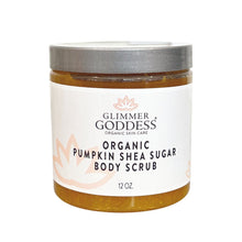 Load image into Gallery viewer, Organic Pumpkin Shea Sugar Body Scrub – Fall Scented Exfoliator
