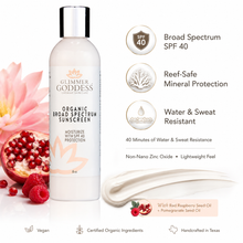 Load image into Gallery viewer, Organic Reef-Safe Sunscreen – Broad Spectrum SPF 40
