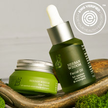 Load image into Gallery viewer, Herban Wisdom® Eye Cream + Facial Oil Bundle

