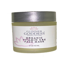Load image into Gallery viewer, Organic Tumeric Vitamin C &amp; E Brightening &amp; Tightening Face Mask - 2 oz.
